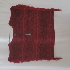 KNIT SWEATER PONCHO